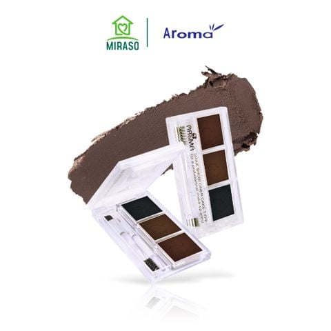 Bột kẻ mày Aroma Shine Brown Liner Cake Type
