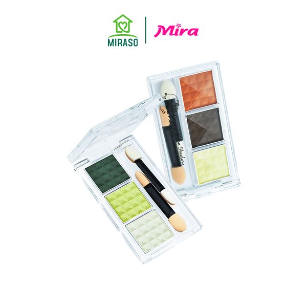 Màu mắt 3 ô Mira Crystal Shine Shadow