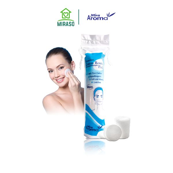 Bông Tẩy Trang Mira Aroma 100 Miếng