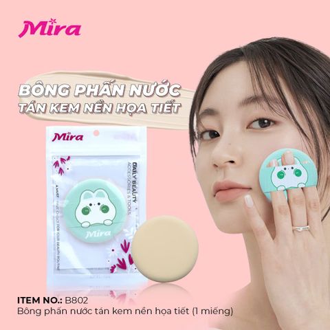 Bông Phấn Ướt Tán Kem Nền Hoạ Tiết Air Cushion Puffs (1 Miếng)