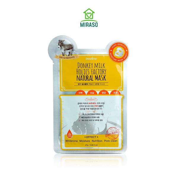 Mặt Nạ Donkey Milk Holics Factory Natural Mask Sheet