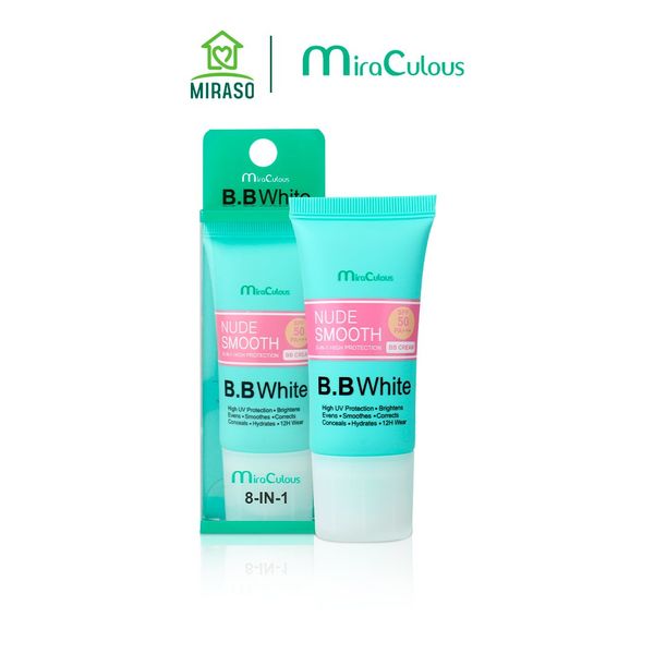 Kem Nền BB Trắng Da Chống Nắng MiraCulous Nude Smooth BB White SPF 50PA+++