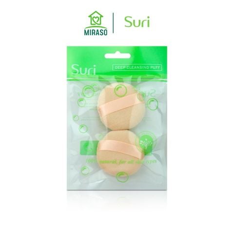 Bông Phấn Phủ Tròn 2 Miếng Suri