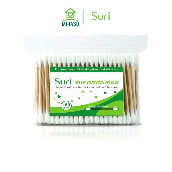 Bông Tăm Mềm Mịn Suri Safe Cotton Stick 160 Que