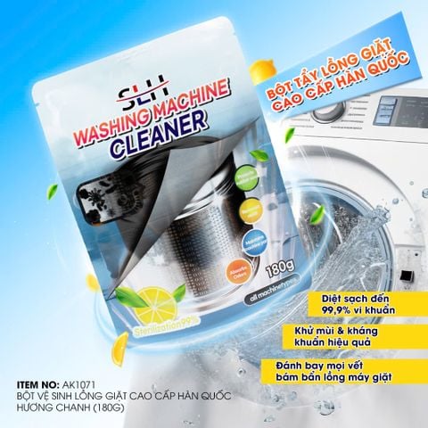 BỘT VỆ SINH LỒNG GIẶT CAO CẤP HÀN QUỐC HƯƠNG CHANH 180G