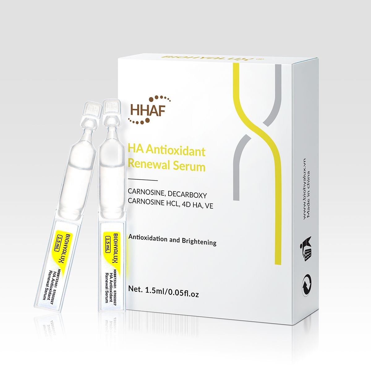  HA ANTIOXIDANT RENEWAL SERUM – CẤP ẨM, HỖ TRỢ CHỐNG OXY HÓA 