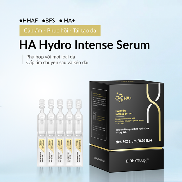  HA HYDRO INTENSE SERUM - CẤP ẨM CHUYÊN SÂU, DƯỠNG ẨM KÉO DÀI 