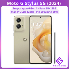 Điện thoại Motorola Moto G Stylus 5G (2024) XT2419 - Snapdragon 6 Gen 1 màn P-OLED 120Hz