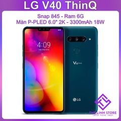 Điện thoại LG V40 ThinQ màn P-OLED 2K - Snap 845 Ram 6G