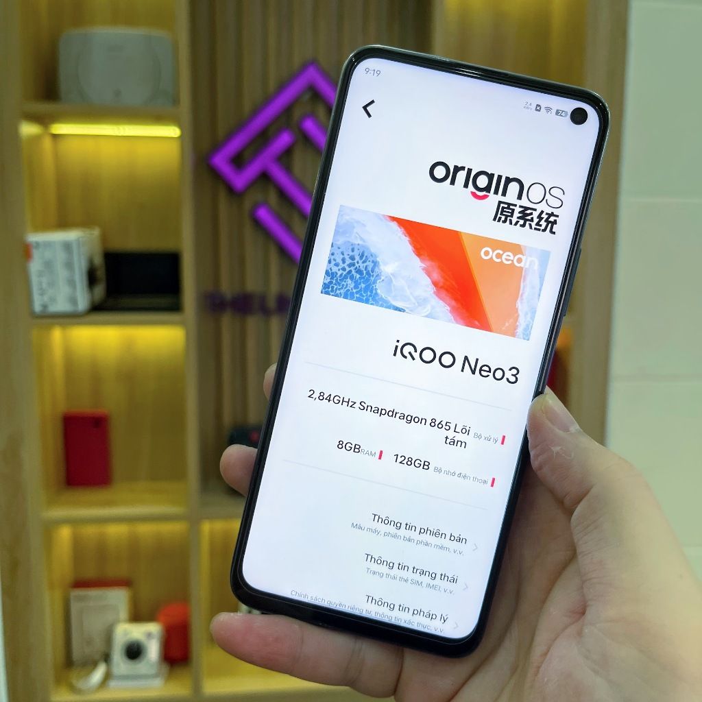 Điện thoại Vivo iQOO Neo 3 5G màn 6.57 inch 144Hz - Snap 865 ram 8G 128G