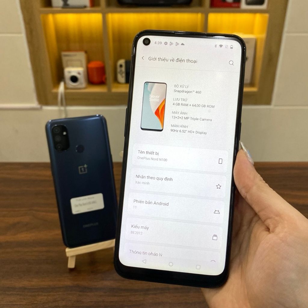 Điện thoại OnePlus Nord N100 màn 90Hz 6.5 inch - Snapdragon 460 ram 4G 64G