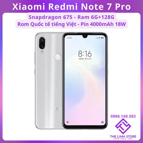 Điện thoại Xiaomi Redmi Note 7 Pro ram 6G 128G - Snap 675 màn 6.3 inch