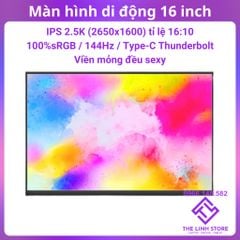 Màn hình di động 16 inch dải màu 100%sRGB 2.5K 144Hz Type-C Thunderbolt - Tặng kèm bao da