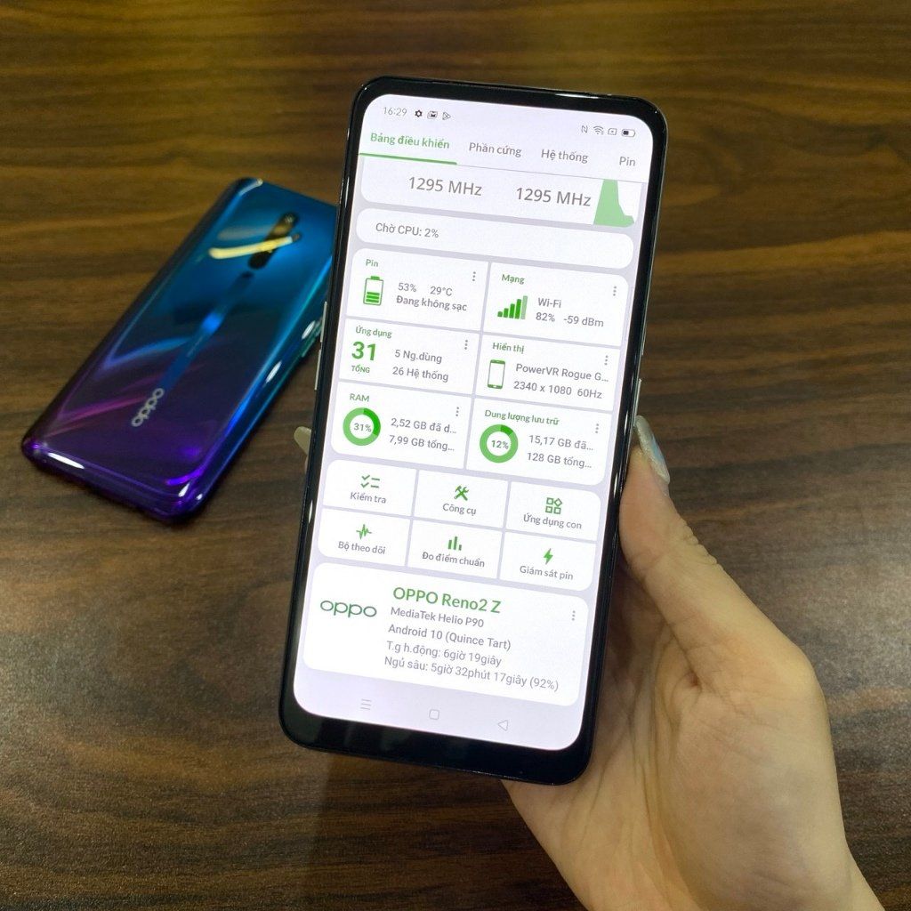 Điện thoại Oppo Reno2 Z ram 8G 128G - Helio P90 Màn Amoled