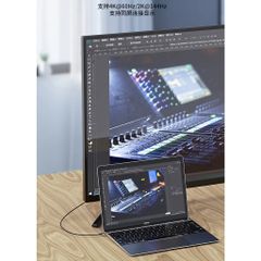Cáp TypeC to TypeC hỗ trợ xuất hình 4K sạc nhanh 100W PD 20Gbps