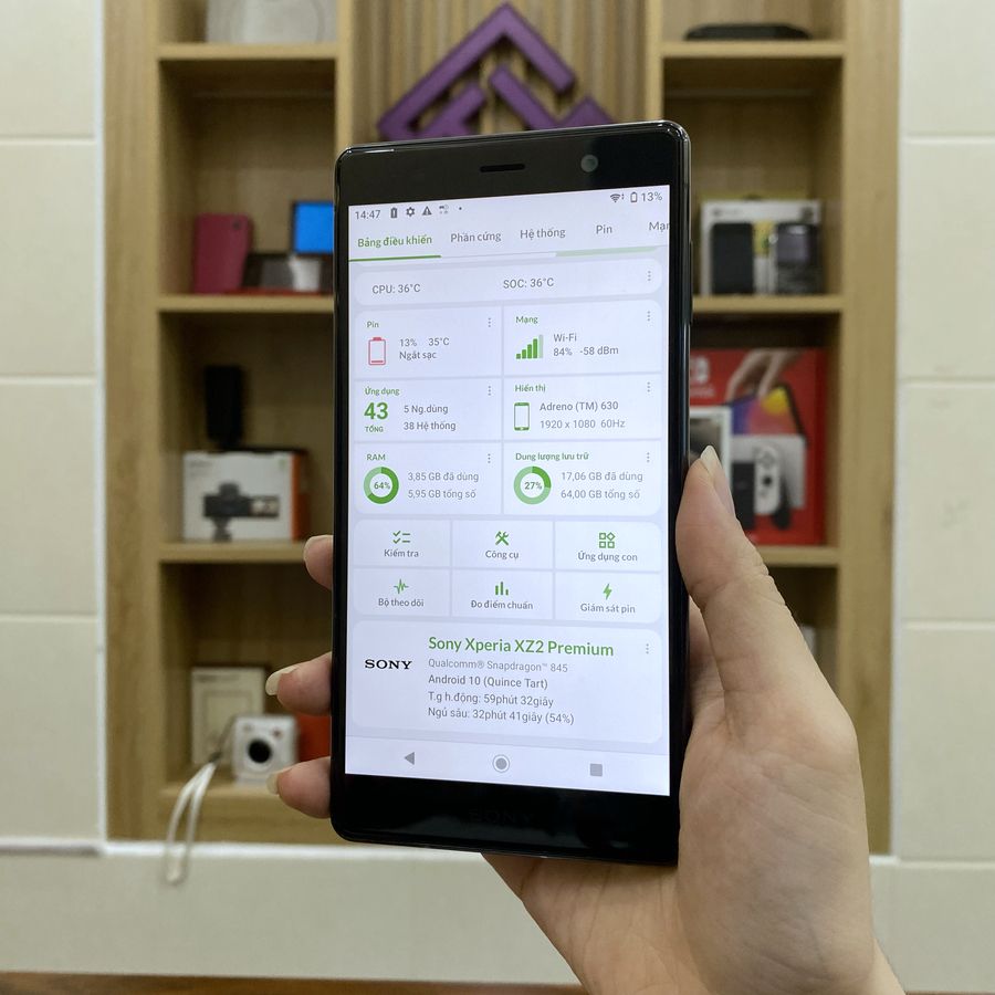 Điện thoại Sony XZ2 Premium màn 4K - Snapdragon 845 ram 6G 64G