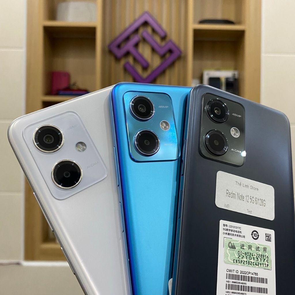 Điện thoại Xiaomi Redmi Note 12 5G Rom quốc tế - Snapdragon 4 Gen 1 màn AMOLED 120Hz