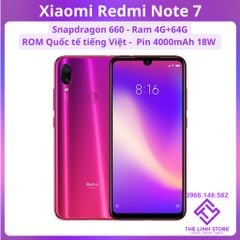 Điện thoại Xiaomi Redmi Note 7 Rom quốc tế - Snapdragon 660 Camera 48Mp