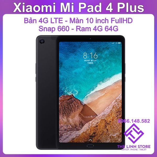 Máy tính bảng Xiaomi Mi Pad 4 Plus bản 4G LTE - Màn 10 inch FullHD