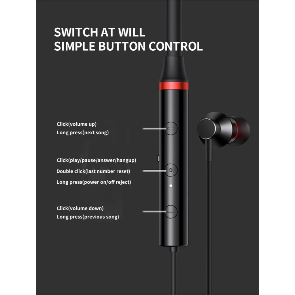 Tai Nghe Lenovo HE05X Thể thao nhét tai không dây - Bluetooth 5.0 Pin tốt, có mic