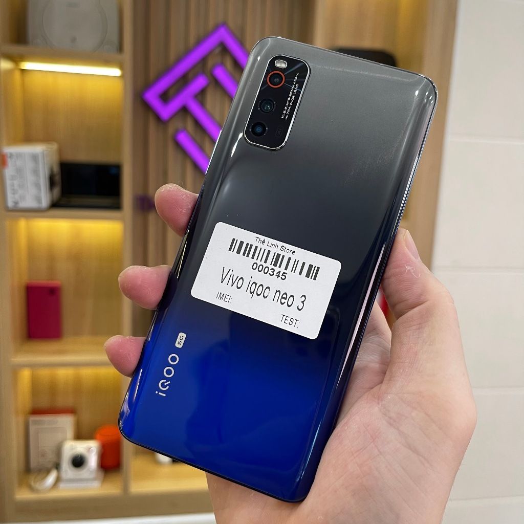 Điện thoại Vivo iQOO Neo 3 5G màn 6.57 inch 144Hz - Snap 865 ram 8G 128G
