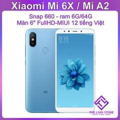 Điện thoại Xiaomi Mi 6X (Mi A2) có tiếng Việt - Snap 660 ram 6G 64G