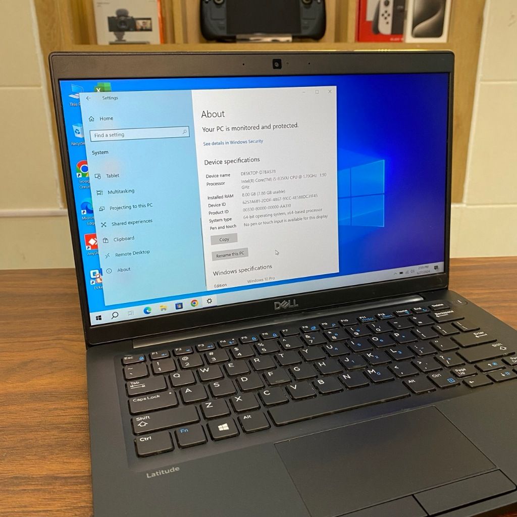 Laptop Dell Latitude E7390 màn 13.3 FullHD - Core i5 8350u 8G SSD 256G