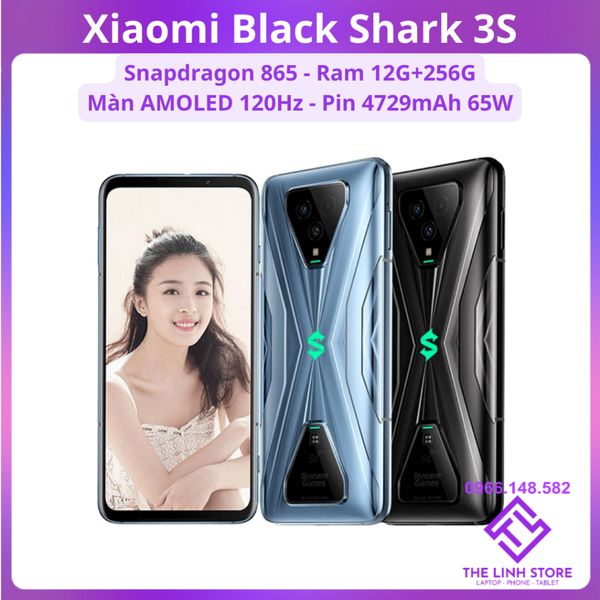 Điện thoại Xiaomi Black Shark 3S Ram 12G 256G - Snapdragon 865 màn AMOLED 120Hz