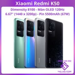 Điện thoại Xiaomi Redmi K50 - Dimensity 8100 màn OLED 120Hz