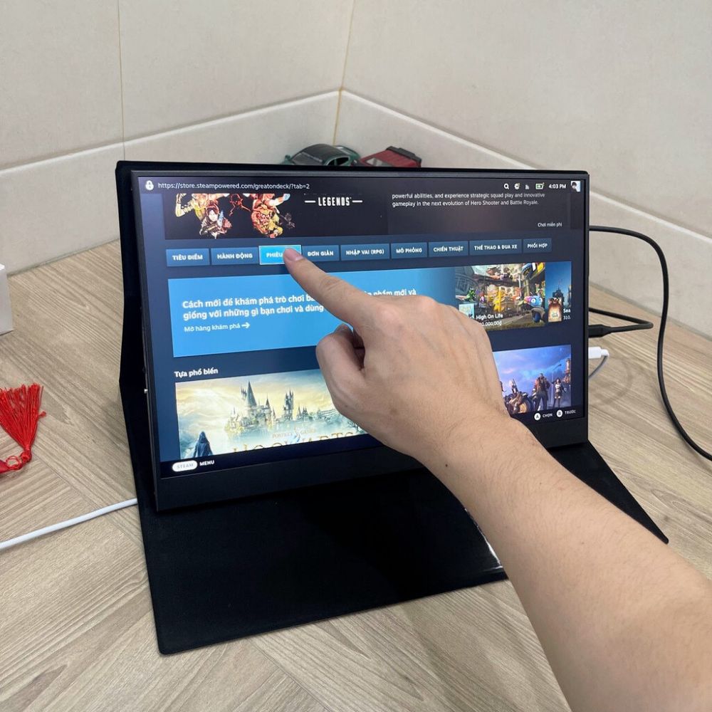 Màn hình di động 14 inch IPS có cảm ứng hỗ trợ DEX - Tặng kèm bao da