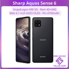 Điện thoại Sharp Aquos Sense 6 màn OLED IGZO 6.1 inch - Snapdragon 690 5G