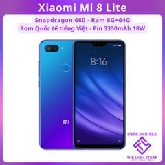 Điện thoại Xiaomi Mi 8 Lite Rom quốc tế tiếng Việt - Snapdragon 660 ram 6G 64G
