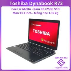 Laptop Toshiba Dynabook R73 Core i7 6600u Ram 8G 256G SSD - Màn 13.3 inch mỏng nhẹ