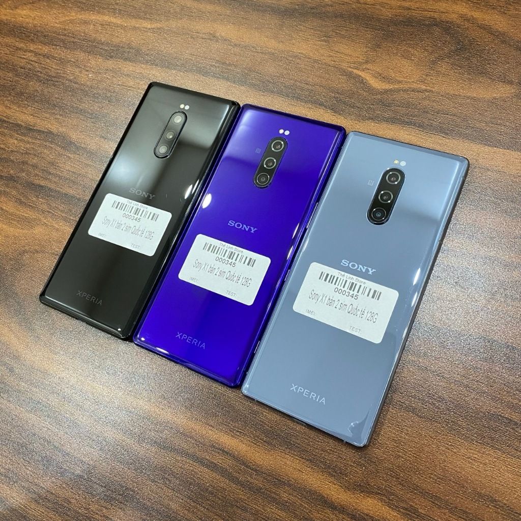 Điện thoại Sony Xperia 1 (Sony X1) có bản 2 Sim Quốc tế màn OLED 6.5 inch 4K 21:9 - Snap 855 ram 6G