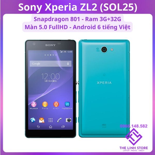 Điện thoại Sony Xperia ZL2 (Z2a) màn 5 inch FullHD - Snapdragon 801 Ram 3G Android 6.0