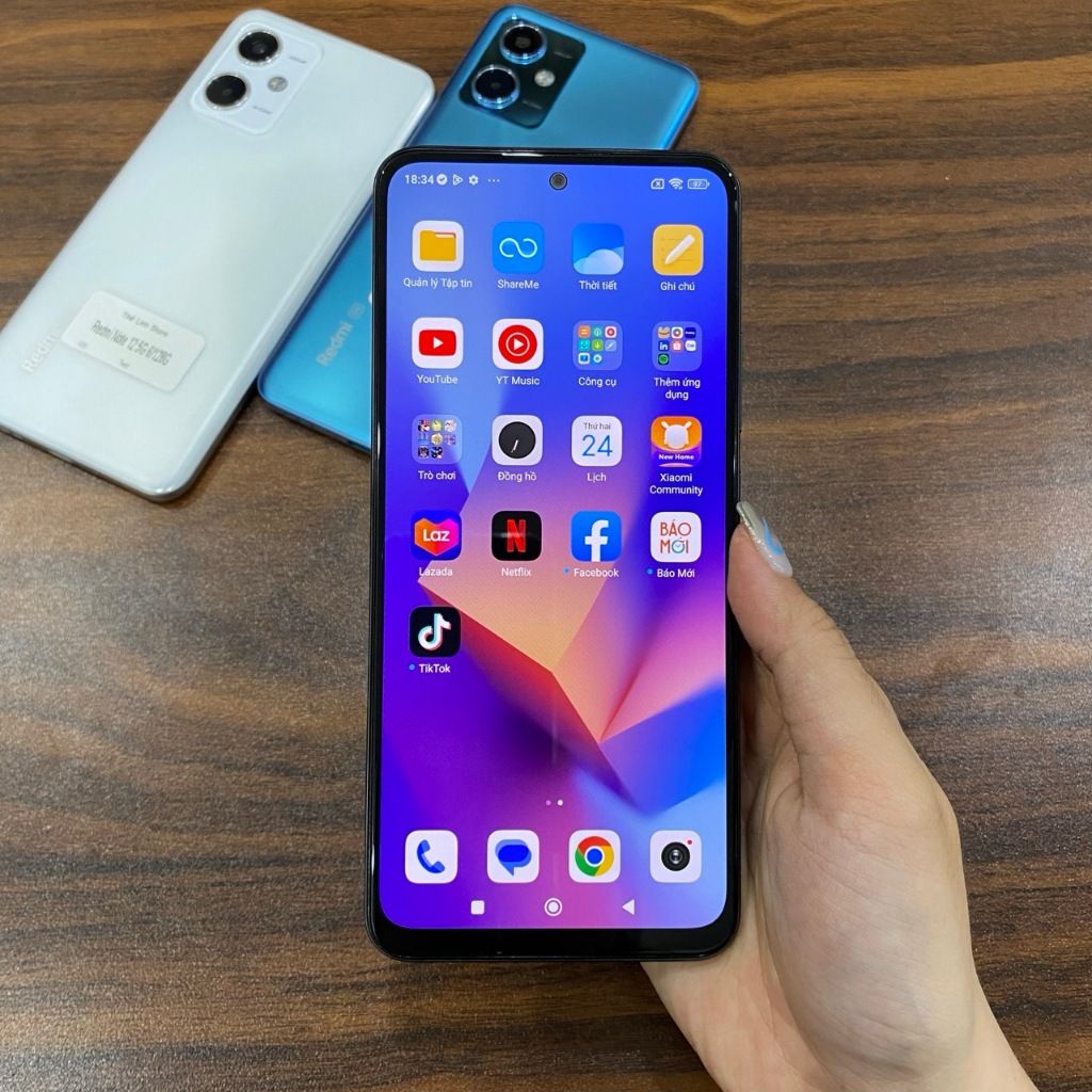 Điện thoại Xiaomi Redmi Note 12 5G Rom quốc tế - Snapdragon 4 Gen 1 màn AMOLED 120Hz