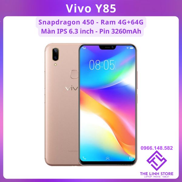 Điện thoại Vivo Y85 Ram 4G 64G Màn 6.3 inch - Snapdragon 450 Bản quốc tế