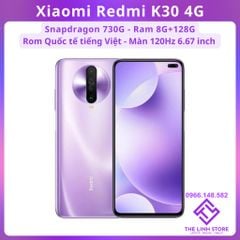 Điện thoại Xiaomi Redmi K30 4G Rom Quốc tế tiếng Việt - Snapdragon 730G ram 8G 128G