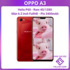 Điện thoại Oppo A3 ram 4G 128G - Helio P60 màn 6.2 FullHD