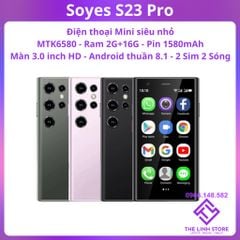 Điện thoại mini Soyes S23 Pro màn 3.0 inch - Ram 2G 16G Android thuần 8.1
