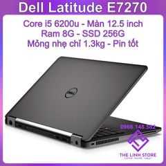 Laptop Dell Latitude E7270 ram 8G SSD 256G - Core i5 6200u Gọn nhẹ thời trang