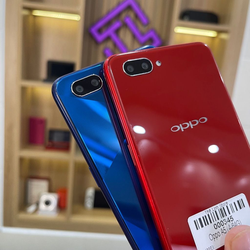Điện thoai OPPO A5 (Oppo A3s) màn 6.2 icnh - Snap 450 ram 4G 64G