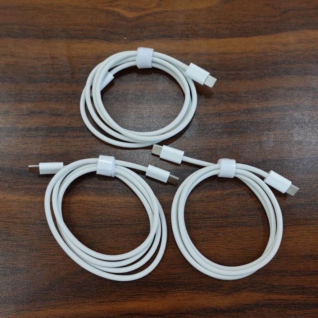 Cáp sạc nhanh 60W bọc dù TypeC to TypeC 5 lõi công suất thực