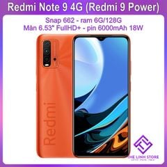 Điện thoại Xiaomi Redmi Note 9 4G (Redmi 9 Power) - Snap 662 ram 6G 128G pin 6000mAh