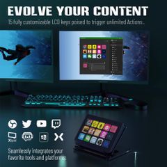 Thiết bị Stream MiraBox StreamDeck với 15 phím tùy biến