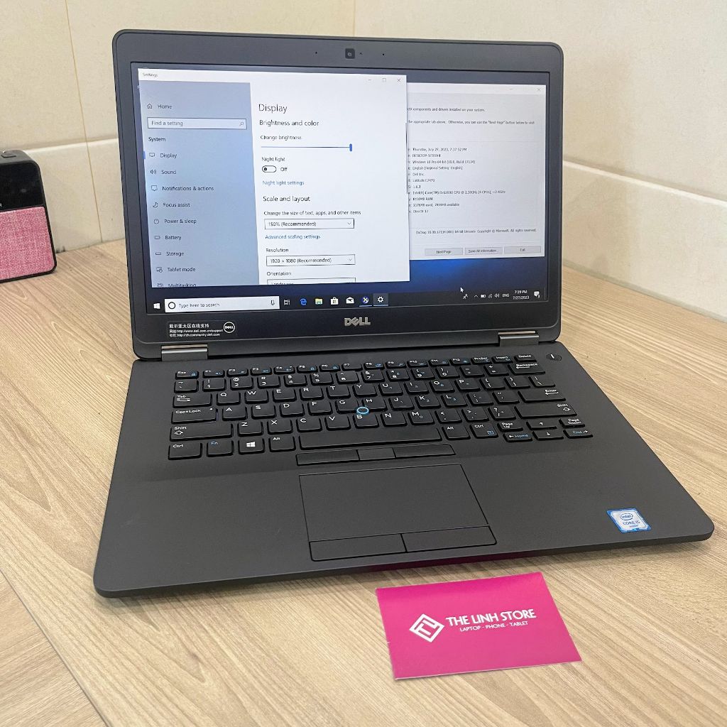 Laptop Dell Latitude E7470 màn 14 inch - i5 6200u Ram 8G SSD 256G