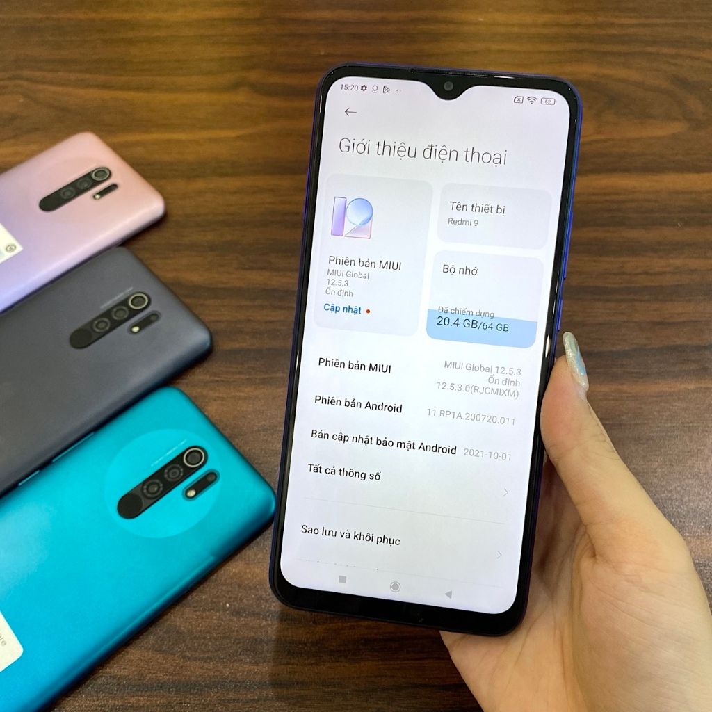 Điện thoại Xiaomi Redmi 9 Rom Quốc tế tiếng Việt - Helio G80 ram 4G 128G