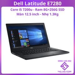 Laptop Dell Latitude E7280 Core i5 7200u 8G 256G SSD - Màn hình 12.5 inch mỏng nhẹ