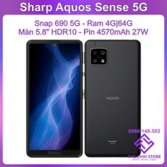 Điện thoại Sharp Aquos Sense 5G màn 5.8 inch HDR10 - Snap 690 5G