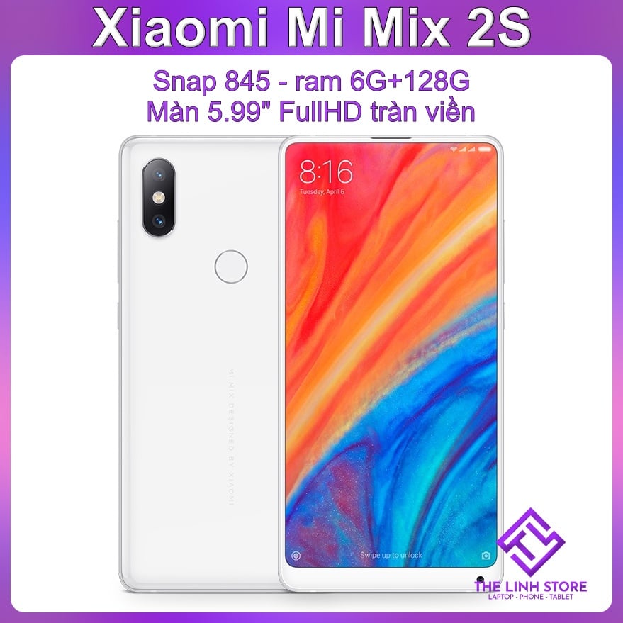 Xiaomi Mi MIX 2S White 6GBメモリ 64GB ROM（Xiaomi Mi Mix 2S